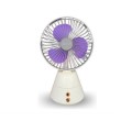 PM-018 Oscillating USB Rechargeable Table Fan with LED Light