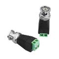 Green Terminal BNC Male Connector To DC Connector 100 pieces