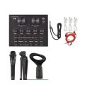 V+8 Sound Card Audio Interface External USB Live Broadcast With Microphone