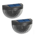 Aerbes AB-TY66 Solar Powered Semi-Circle Wall Lamp Pack Of 2 Warm White