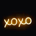 C-22 XOXO USB Powered Neon Lamp With Back Plate + On Off Switch