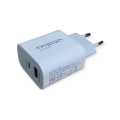 Treqa CH-633-V8  PD20W+QC3.0 Dual Charger With Micro USB Cable