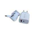 Treqa CH-633-Type C PD20W+QC3.0 Dual Charger With Type C Cable