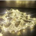 ZYF-28 Star &, Christmas Tree LED Fairy Curtain Light Warm White 3M With Tail Plug Extension 8 Modes