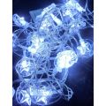 ZYF-63 Moon Hugging Star LED Fairy String Lights With Tail Plug Extension White 5M