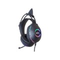 Aerbes AB-EJ11 Wired Cat Ear 3.5mm USB RGB Gaming Headphone With Built In Microphone