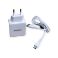 Aerbes AB-S614T Dual USB Port 3.1A Fast Charging Adapter Plus Type C Cable