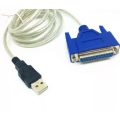 SE-L73 USB2.0 To DB25 Female Parallel Printer LPT Cable