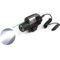 1831370 Hunting Airsoft Tactical Gun 22mm LED Flashlight With A Green Laser