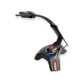XF0689 M6 Spectrum RGB Light USB Gaming Mouse Holder Microphone