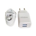 Treqa CS-221-V8 Dual 3.1A USB Wall Charger With Micro USB Cable