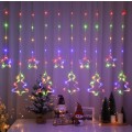 ZYF-29 Star &, Christmas Tree LED Fairy Curtain Light RGB 3M With Tail Plug Extension 8 Modes