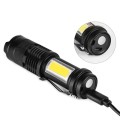 FA-801 Power Style Rechargeable Mini Flashlight COB + LED