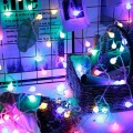 ZYF-41 Milky Ball LED Fairy String Light RGB With Tail Plug Extension 5M