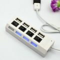 4 Port USB 2.0  High Speed HUB Data Transfer with Separate On/Off Switch