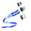 X-Cable 360 Magnetic LED USB 3 in 1 Charging Cable