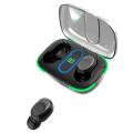 Y90 TWS Transparent Shell Digital Display Bluetooth Headset AB-D482