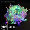 LED Inter-Connecting Clear Cable Fairy Light RGB 10M