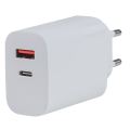 Aerbes AB-S010 Dual Port Power Adapter 18W QC3.0/PD