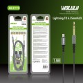 Wolulu AS-51176 Lighting Pin For IOS To Male 6.35 Cable 1.5m