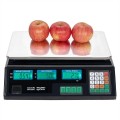 40KG Digital Electronic Scale Stainless Steel LCD Double Sided Display