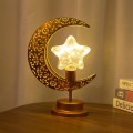 Clear Star Battery Operated Moon Shaped LED Light Warm White