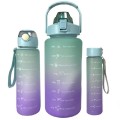 8022-8 Set Of 3 Motivational Water Bottle