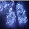 ZYF-33 Star And Reindeer LED Fairy Curtain Light White With Tail Plug Extension 3M
