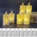 Battery Operated LED Plastic Candle Pack Of 12