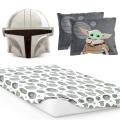 Mandalorian - Cutest Bounty 5 Pc Oxford Pillowcases, Fitted Sheets & Shaped Pillow