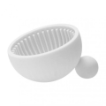 Glam Beauty - Silicone Makeup Brush Washing Bowl - White