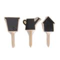 The Urbanist - Blackboard Plant Labels With Chalk Mini Set (watering Can/flower Pot/ House)