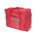 Proworld - Foldable Weekend Bag With Front Pocket And Zipper - Warm Red