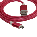 Larry's Digital Accessories - LED Auto Off USB Cable - Pink - Micro
