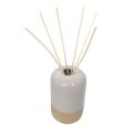 Aroma Di Rogito - Diffuser Set In Ceramic Vase With Rattan Sticks - Cedar Wood Orange