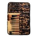 Glam Beauty - 12 Piece Leopard Makeup Brush Set + Pouch