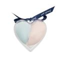 Glam Beauty - Set Of 2 Makeup Sponges In Heart Shaped Box - Blue And Pink