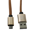 Larry's Digital Accessories - Leather Cable [Brown] Micro
