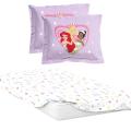 Princess - Heart of Gold 4 Piece Oxford Pillowcases & Fitted Sheets