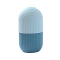 Glam Beauty - Duo-toned Ribbed Facial Ice Roller - Blue