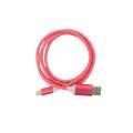 Larry's Digital Accessories - LED Auto Off USB Cable - Pink - 8 pin Lightening