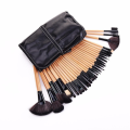 Glam Beauty - Black Make Up Bag With 32 Bamboo Brushes