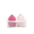 Glam Beauty - Set Of 4 Makeup Sponges In Clear Egg Box - Shades Of Pink
