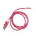 Larry's Digital Accessories - LED Auto Off USB Cable - Pink - 8 pin Lightening