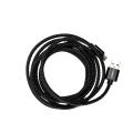 Rombica - Woven Micro USB Cable - Black - 2 Meters