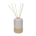 Aroma Di Rogito - Diffuser Set In Ceramic Vase With Rattan Sticks - Cedar Wood Orange