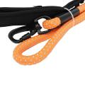 Dogs Collection: Dog Leash With Matte Black Safety Clasp Size 1800x18mm - Orange