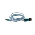 Larry's Digital Accessories - LED Auto Off USB Cable - Blue - Micro