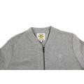 Osaka - Womens Bomber Sweater - Grey Reversed - Medium
