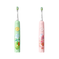 2 x usmile Sonic Electric Toothbrush For Kids Q4 - Pink + Green